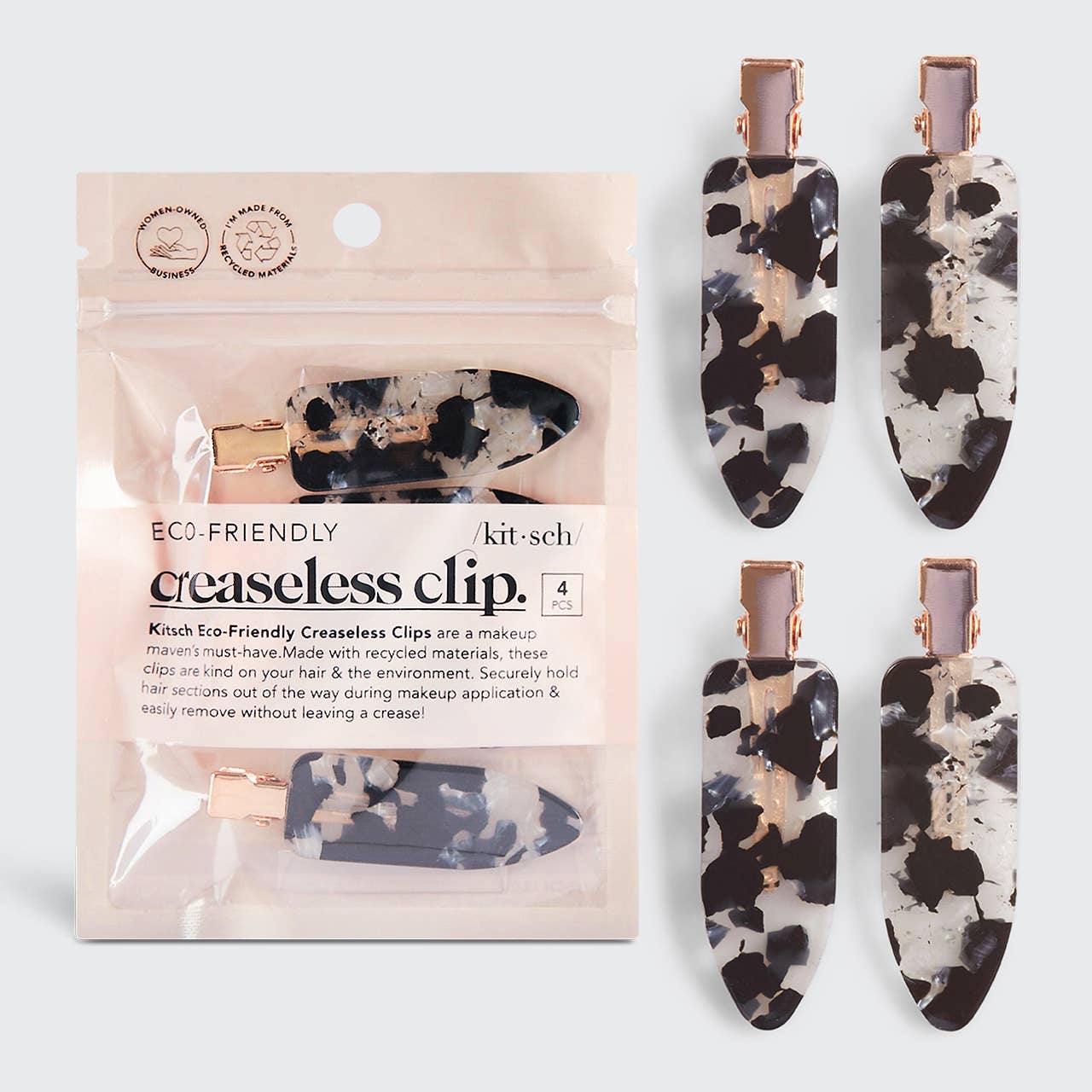 Creaseless Clips - Black Terrazzo