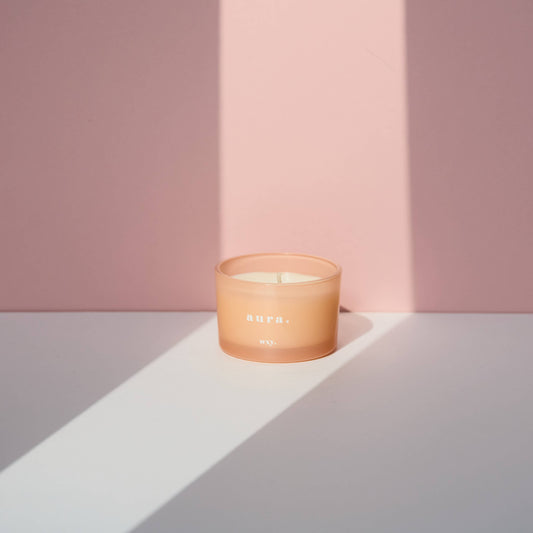 Aura Candle - White Woods + Amber