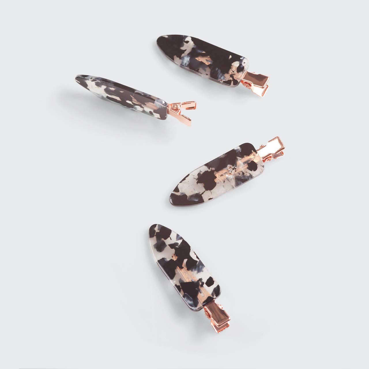 Creaseless Clips - Black Terrazzo