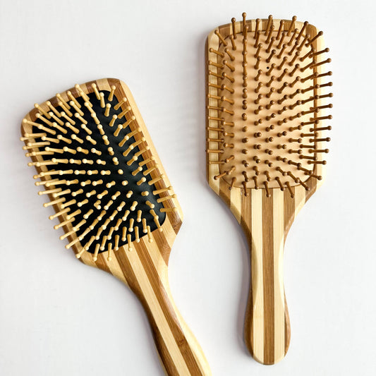 Bamboo Hair Brush: Midnight Stripe